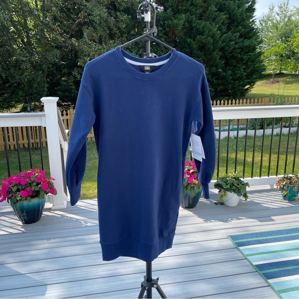 Athleta Girl Retroactive Fleece Sweatshirt Dress